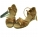 Five classic bronze with satin of Children Latin Shoes