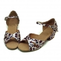 Single-satin with Tiger of Children Latin Shoes