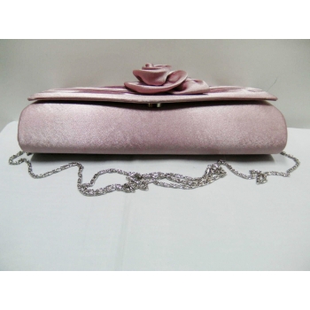 Europe Latest fashion Silk fabric Evening bag-(pink, black, white, golden yellow)