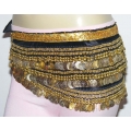 338 Golden Coins Belly Dance Hip Scarf Skirt(VELVET)-5colors
