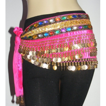 Double diamond&velvet Belly Dance Hip Scarf Skirt-6colors