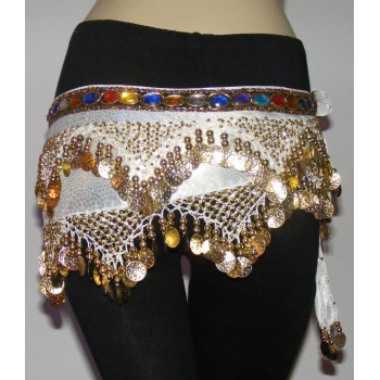 Diamond Snake skin Belly Dance Hip Scarf Skirt-6colors