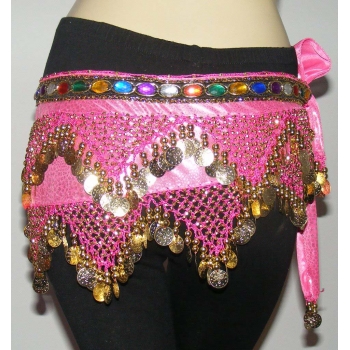 Diamond Snake skin Belly Dance Hip Scarf Skirt-6colors