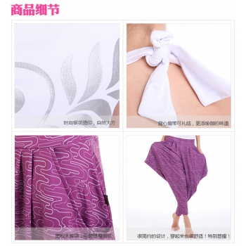 Korean fashion Styles Printed Yoga fitting Sportswear suits(Free Knot tape Vest+Lantern Pants)