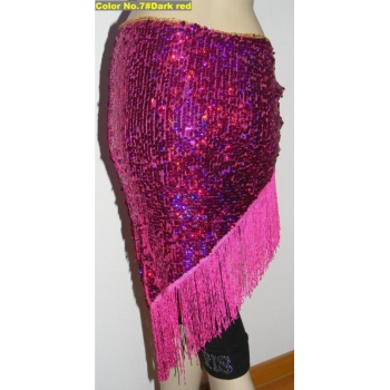 Glare film Belly Dance Hip Scarf Skirt Costume-9colors